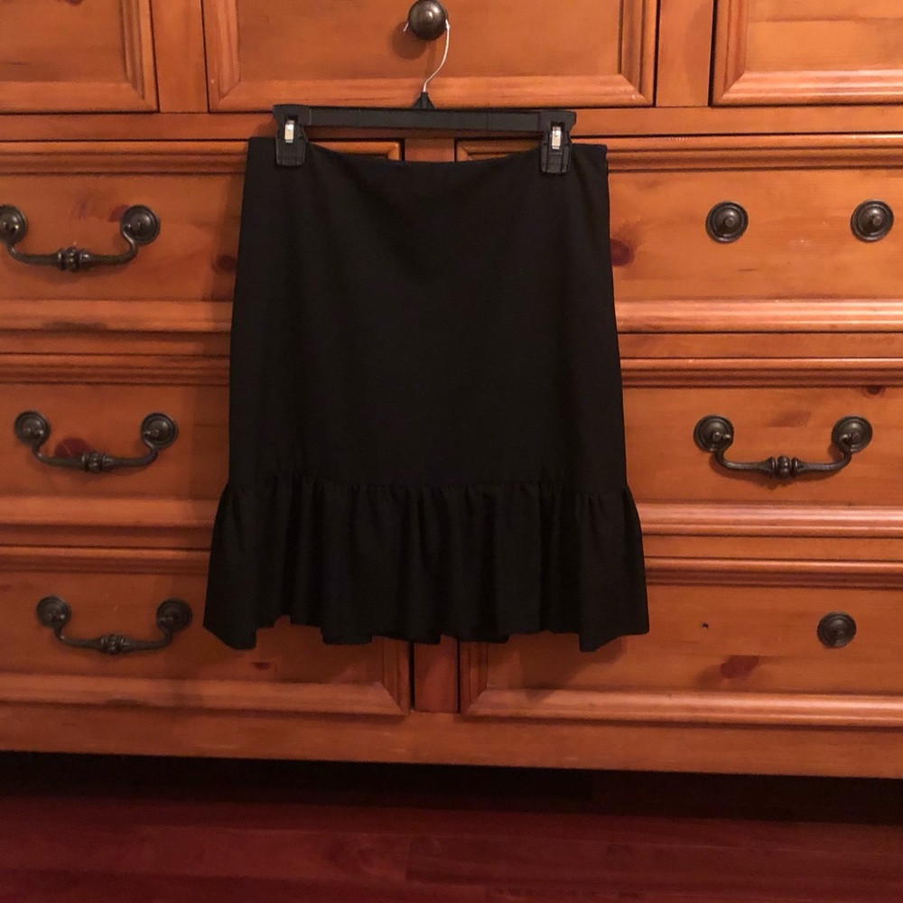 The Limited Black Ruffled Skirt